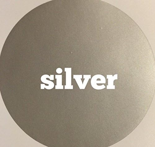 Vinyl Polka Dot Removable Wall Decals (Silver, 2")