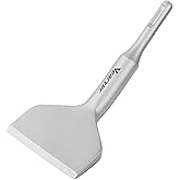 Vearter SDS Plus Chisel Bit, 3 Inches 15° Cranked Angled Wide Bent Chisel for Hammer Drill, 40Crmo Material Floor Scraper for