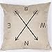 Pillow Cover,Haoricu Sofa Bed Home Compass Print Pillow Cover Cushion Case Pillowcase Hidden Zipper Closure
