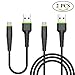 Micro USB Cable Reversible, Quick Charger Cable USB 2.0 Android Charging Cord Sync & Charging TPE Cable for Android, Samsung, Kindle, HTC, Xbox, PS4, Smart Phones and More 2-Pack(4ft & 0.65ft, Black)