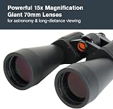 Celestron SkyMaster 12x60 Porro Prism Binoculars with Tripod Adapter Bundle view 3