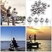 PLUSINNO Fishing Lures, Fishing Tackle Box with Tackle Included Crankbaits, Spoon, Hooks, Weights and More Fishing Accessories, 100 Pcs Fishing Lure Baits Gear Kit for Freshwater Bass