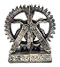 Bellaa 25662 Decorative Bookend Gear Book Ends Industrial Science Rustic Vintage Unique Heavy Steampunk Statues Bookshelves Stopper Support Home Decor Accents