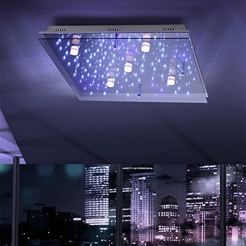 Amazon.de: LICHT-TREND / LED Deckenleuchte / LED Sternenhimmel / 65x65 cm
