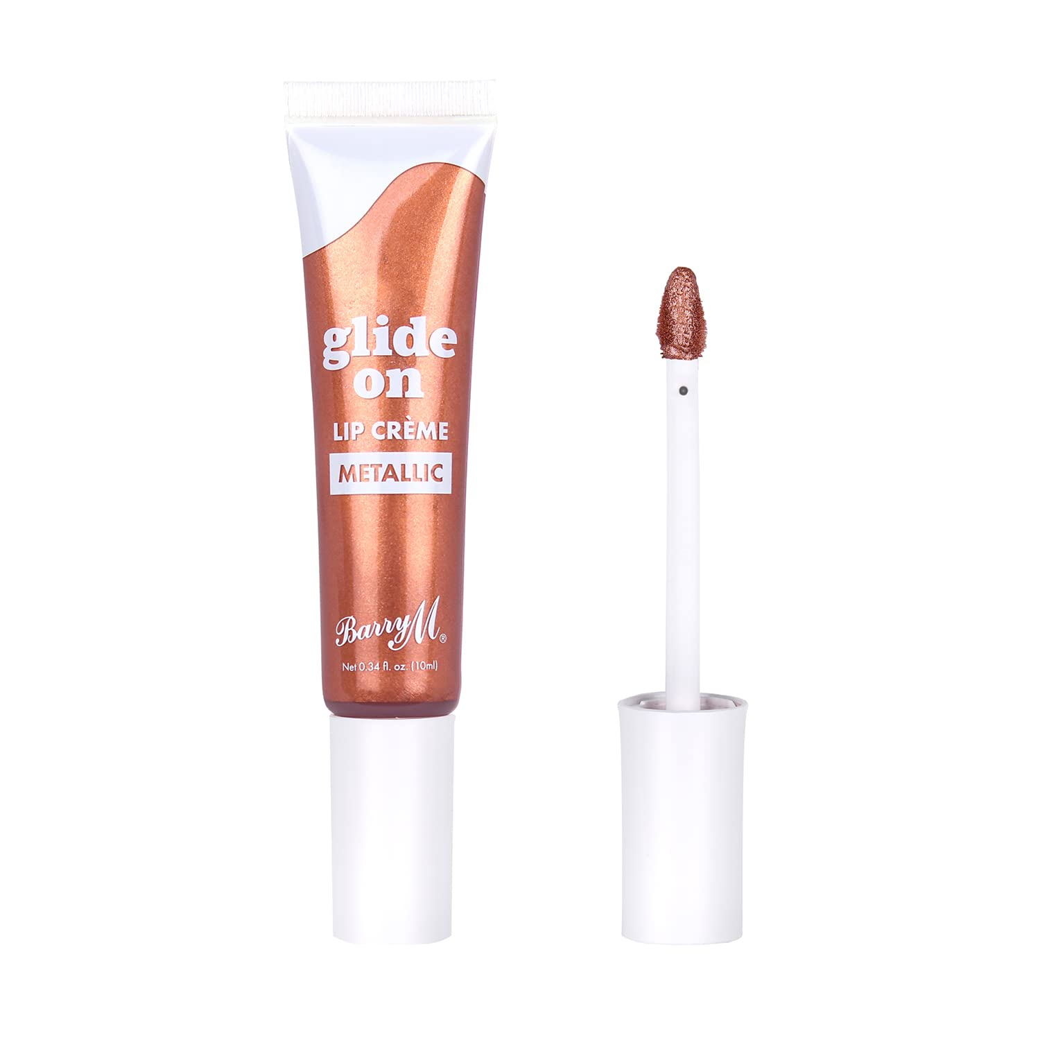 Barry M Glide On Lip Crème | Shade Rich Bronze | Metallic Bronze