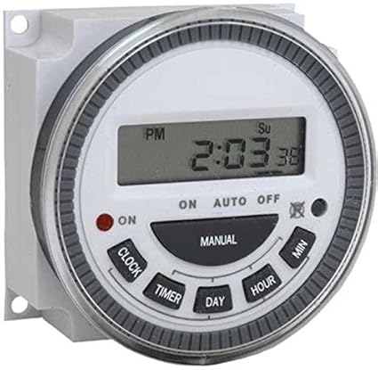 Walnut Innovations Digital Timer Programmable Time Switch with LCD 4 Pin and Frontier