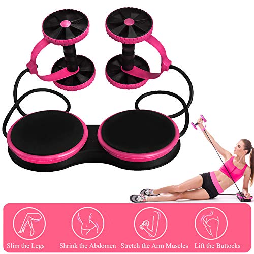 Darhoo-Ab-Roller-Wheel-Ab-Wheel-Exercise-Fitness-Equipment-5-in-1-Multi-Functional-Core-Ab-Workout-Abdominal-Wheel-Machine-Ab-Roller-Home-Gym-Equipment-for-Both-Men-Women