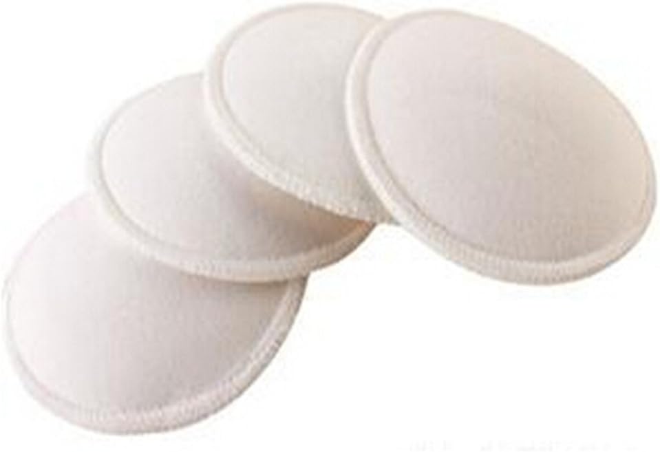 VWH 4pcs Anti-Overflow Pads Washable Cotton and Sponge Nursing Breast Pads