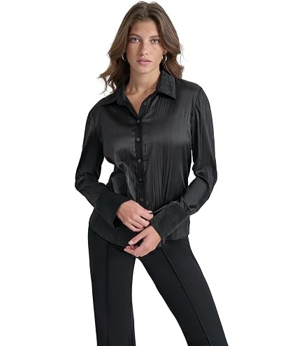 Amazon.com: DKNY Women's Suits Blouse, Print, X-Small : Clothing