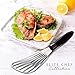 Elite Chef Fish Spatula Turner with Offset Slotted Metal Head Keeps Your Food Intact