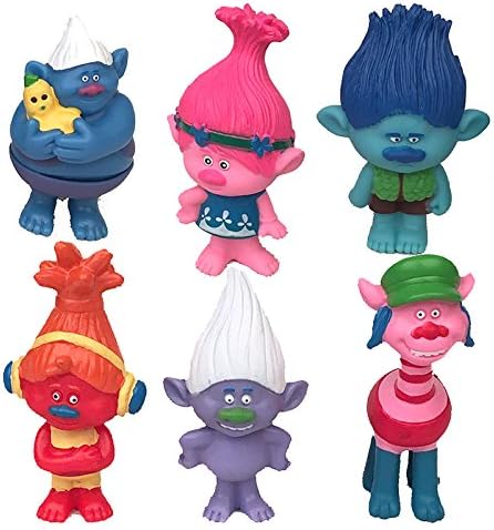 Uranus Cute! DreamWorks Trolls Poppy Doll Mini Figures Collectable Doll Choose Character Cake toppers