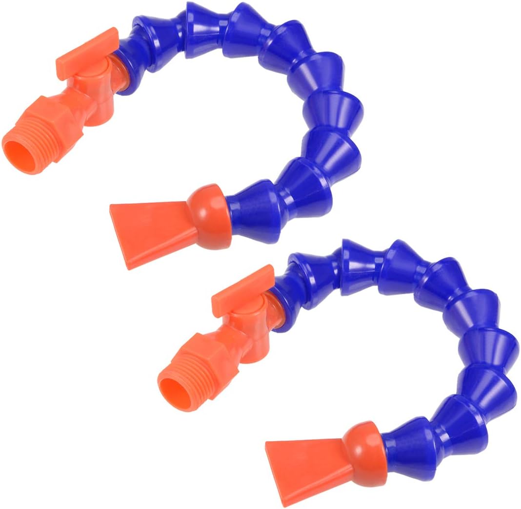 Sourcingap Flat Flexible Oil Coolant Pipe Nozzle 20 1/2BSP Ale