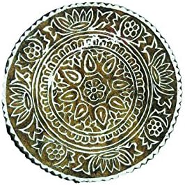 Floral Pattern Round Hand Carved Textile/Wood Stamp Printing/Blocks Wooden/Block