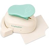 Craftelier - Stub Shaped Corner Punch with Snap Lever for Curved Die Cutting on Paper and Cardboard | Specially for Scrapbooking and Crafting | Shape Size 25 mm Diameter