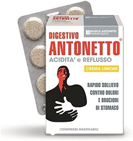 Marco Antonetto Digestivo Antonetto Acidità E Reflusso Crema Limone 40 Compresse