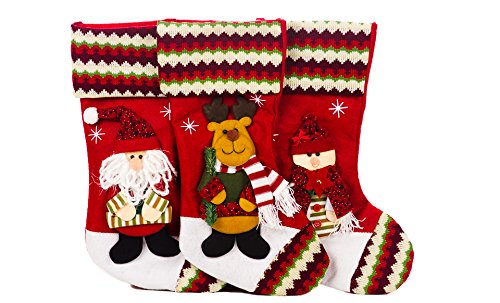 5 Pcs+Set+Classic+Christmas+Stockings