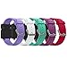 QGHXO Band for Garmin Vivoactive, Soft Silicone Replacement Watch Band for Garmin Vivoactive/Vivoactive Acetate (No Tracker, Replacement Bands Only) (5PCS Bands-Girl)