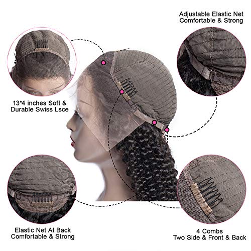 Lace-Front-Brazilian-Water-Curly-Wigs-Human-remy-Pre-Plucked-Glueless-Hair-Water-Curly-Wigs-For-Black-Women-Brazilian-Virgin-Human-Hair-Wig-Water-Wave-With-Baby-Hair-Natural-Hairline-18-Inch