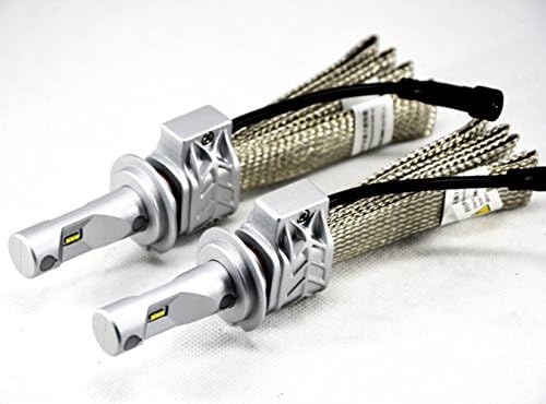 TUOYIKE 5S LED Headlight Kit H7 50W 8000LM Fanless LUMILED LUXEON ZES LED Chips Single Beam 6000K Super White Driving Fog Headlamp Bulb