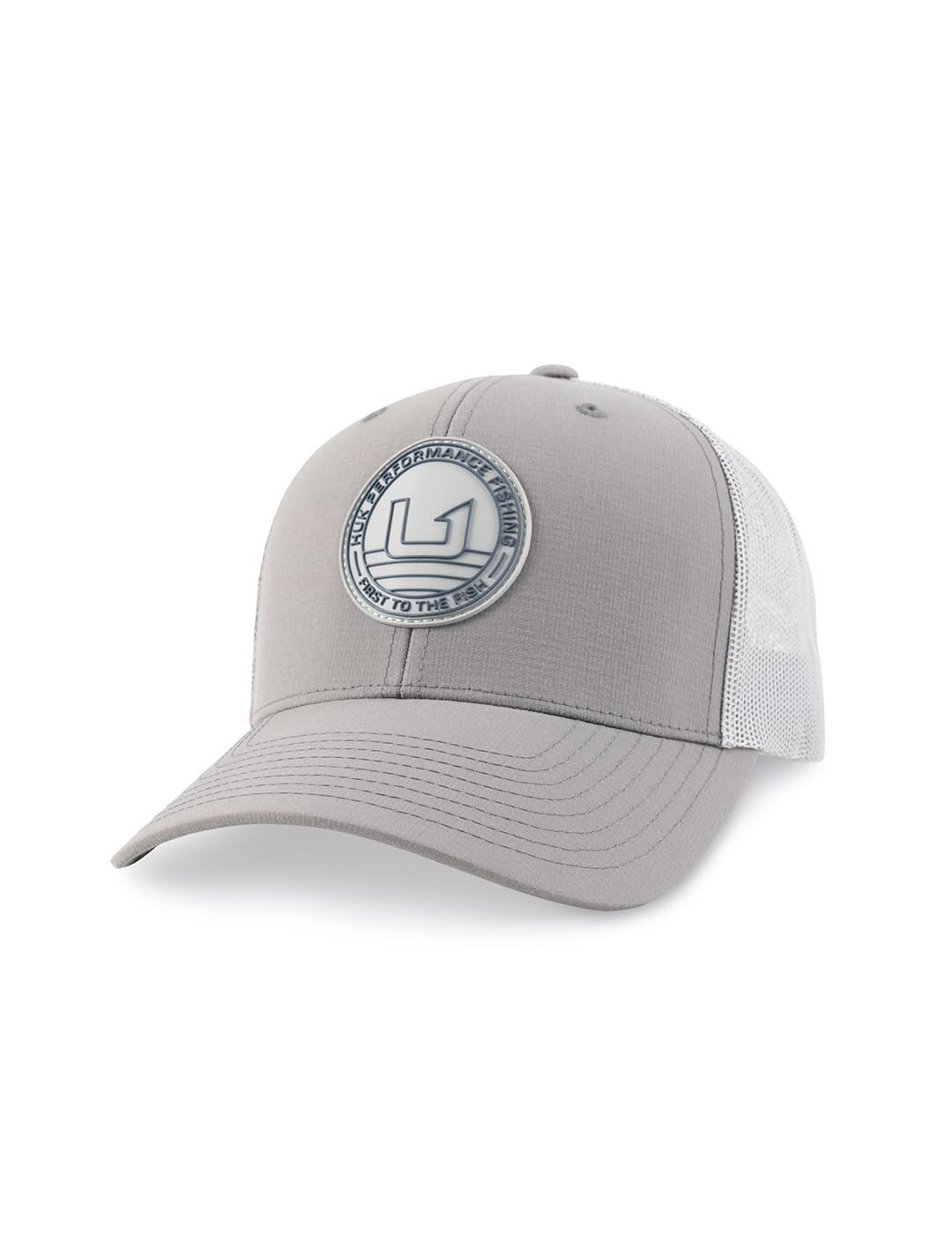 HUK Mens Trucker Hat, Anti-Glare Snapback Fishing Hat for Men, Circle Patch - Night Owl, One Size Image