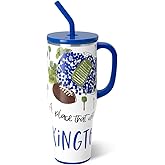 Swig Life 40oz Mega Mug, 40oz Tumbler with Handle and Straw, Extra Large Insulated Tumblers, Cup Holder Friendly Travel Mug (Saturdays In Lexington)