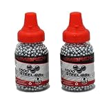 Umarex Precison Steel BB's 0.177 1500CT 2252549 2 Bottle Package