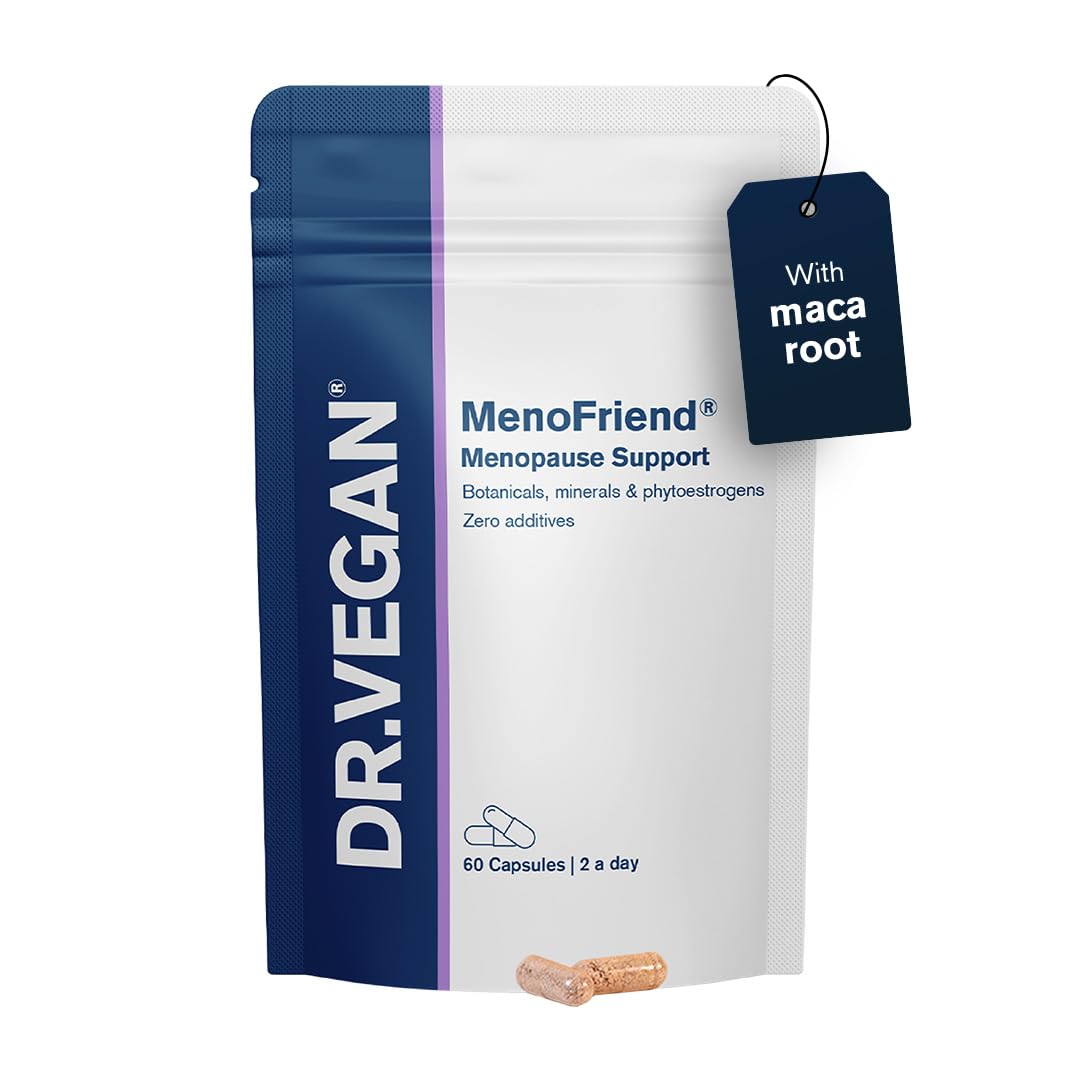 DR.VEGAN MenoFriend | Menopause Supplement | Botanicals, Minerals and Phytoestrogens | 60 Vegan Capsules | Two-A-Day | Menopause Support