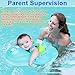 【Upgrade】Baby Swimming Float Ring - Baby Spring Floats Swim Trainer Newborn Baby Kid Toddler Age 3-10 Month (11 - 22lbs) Summer Outdoor Beach Water Bath Toy Swimming Pool Accessories