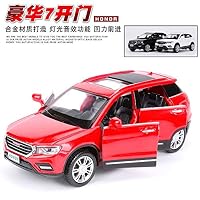 Greensun 1:32 Toy Car HAVAL H6 Metal Alloy Diecast Car Model Miniature Scale Model Sound and Light Model Car Toys for Children