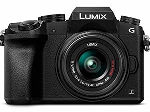 PANASONIC LUMIX G7 4K Mirrorless Camera, with 14-42mm MEGA O.I.S. Lens, 16 Megapixels, 3 Inch Touch LCD, DMC-G7KK (USA BLACK)