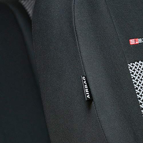 Saferide | Universele grijze stoelhoezen complete set stoelhoes voor auto stoelbeschermer set beschermhoezen autostoel… - Afbeelding 8