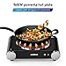 Cusimax Electric Hot Plate, Portable Stove, Countertop Single Burner, 1500W Electric Burner, CMHP-B101