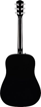 Fender CD-60 Dreadnought V3 DS Acoustic Guitar Black Walnut Fretboard view 7