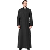 IvyRobes Unisex Adult's Clergy &amp; Pulpit Anglican Cassock with Tab Insert Collar