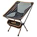 G4Free Ultralight Folding Camping Chair Adjustable Height, Portable Backpacking Chair Heavy Duty 250lbs for Outdoor, Hiking, Picnic, Travel, BBQ with Carry Bag(Orange)