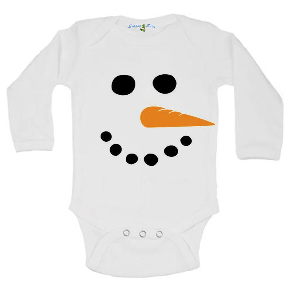 snowman baby onesie