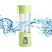 Christmas Gift 2017 Gudaco Premium USB Juicer Cup, 380 ml Green, Upgraded Corrugated Blades for Superb Mixing, Portable Fruit Mixing Machine and Juice Blender, Electric and Rechargeable Mixer Blender