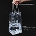 TOPBATHY Durable Clear Transparent PVC Champagne Wine Ice Bag Pouch Cooler Bag with Handle