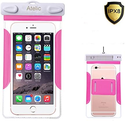 #1 TOP RATED Waterproof Case, Atelic® Universal Waterproof Case With Armband & Neck Strap for iPhone SE / 6s Plus/ 6s Galaxy S7 Edge