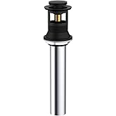 Danze DA505918BS Metal Touch Down Drain Assembly, 1 1/4-Inch Tailpiece Diameter, Satin Black