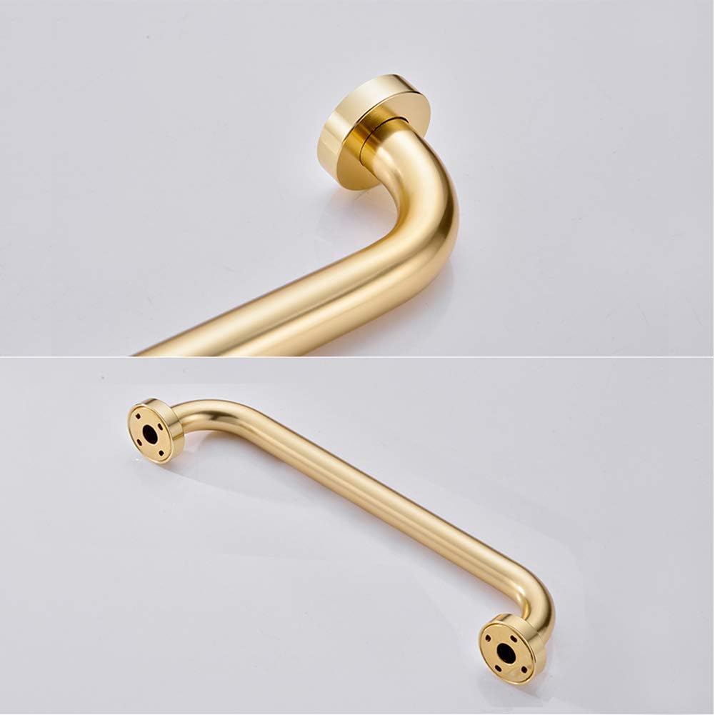 Space Aluminum Bathroom Shower Grab Bar Handle Handrails Hand Grips Safety Support Balance Bar for Elderly Bath Bathtub Toilet, 1 Inch Diameter, Matt Silver, 12 inch: Health & Personal Care