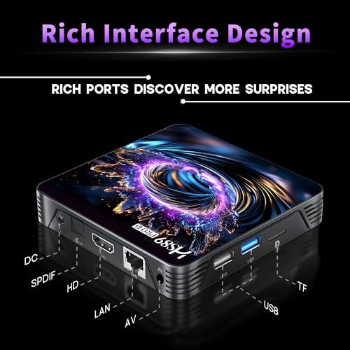 Android TV Box,2026 Android 14.0 Box RK3539 Quad-Core 64bit Cortex-A55 Mali-G310 GPU with 2GB RAM 16GB ROM,Smart TV Box Supports 4K 2.4G/5G dual-band WIFI BT5.4 HD2.1 Ethernet 10/100M USB2.0/3.0