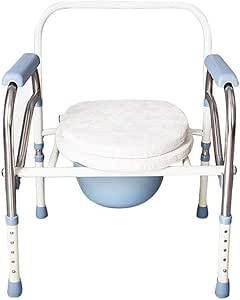 FCSFSF Silla de Inodoro para Ancianos, Silla de baño Plegable, Inodoro