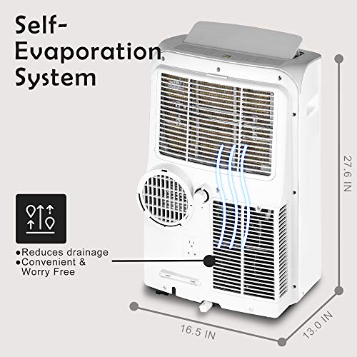 EUHOMY 10,000 BTU Portable Air Conditioner, Multifunctional Floor AC