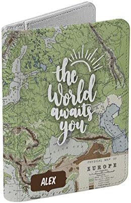 Vintage Map Collection - Personalized RFID Passport Holder for Women and Men