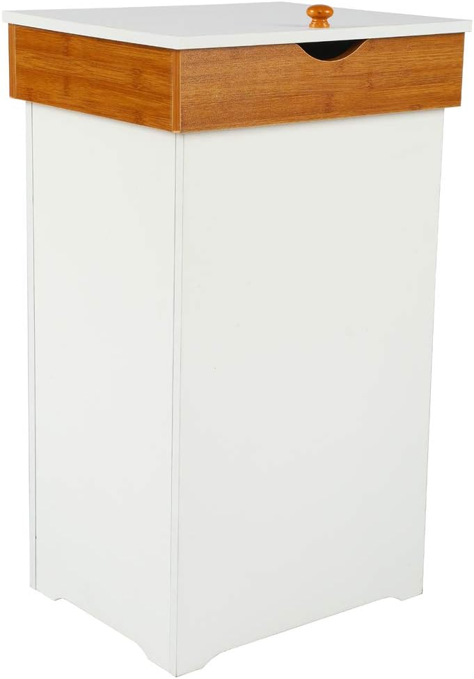 Home Like Kitchen Trash Can With Lid Country Trashcan Wood Trash