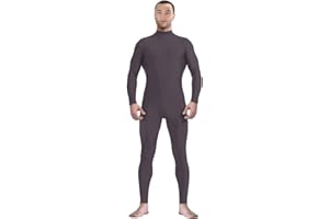 Aniler Men's and Women's Spandex Headless and Without Gloves Socks Zentai Costume Bodysuit Stretchy Cosplay Unitard Body Suit
