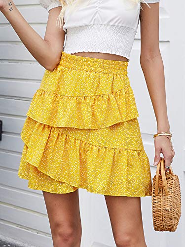 ruffle mini beach skirt