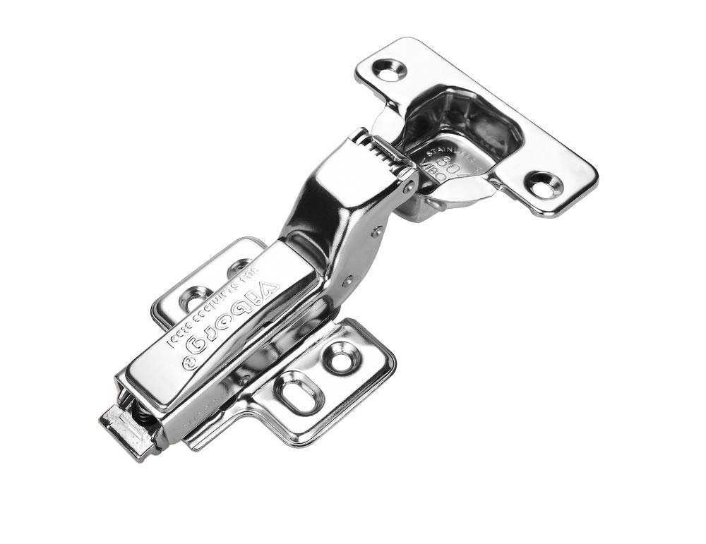 (2 Pieces) Viborg 35mm Sus304 Stainless Steel Soft Close Self Closing Kitchen Cabinet Cupboard Wardrobe Door Hinge Hinges (Inset)