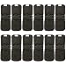 AlVABABY Charcoal Bamboo Inserts with Gussets,Cloth Diaper Liner,5-Layer Inserts,Reusable Liners for Baby Cloth Diapers 12pcs 12FLN.